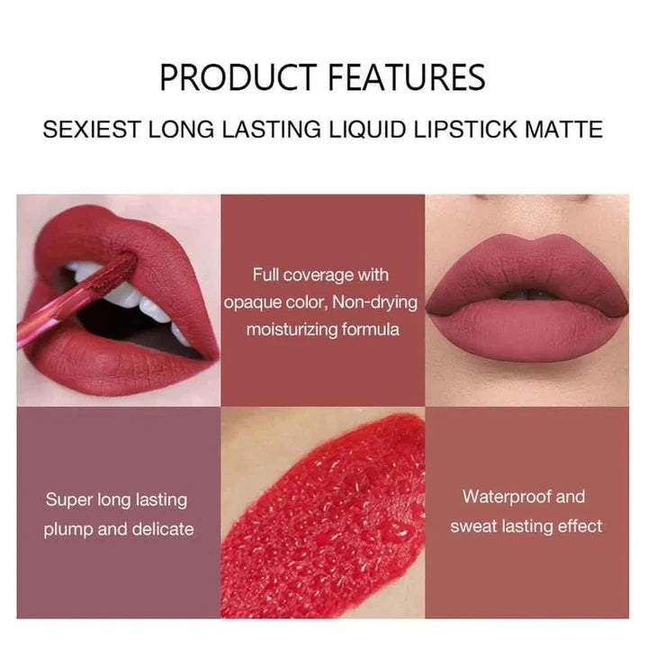 12 Colors Handaiyan Velvet Matte Liquid Lipstick Set