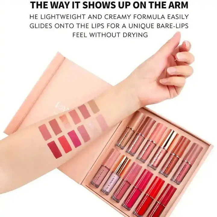 12 Colors Handaiyan Velvet Matte Liquid Lipstick Set